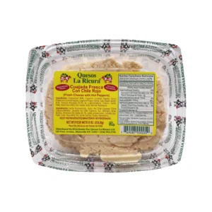 Cuajada fresca con chile rojo
