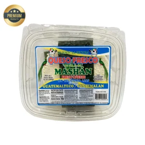 Queso fresco en hoja de mashán