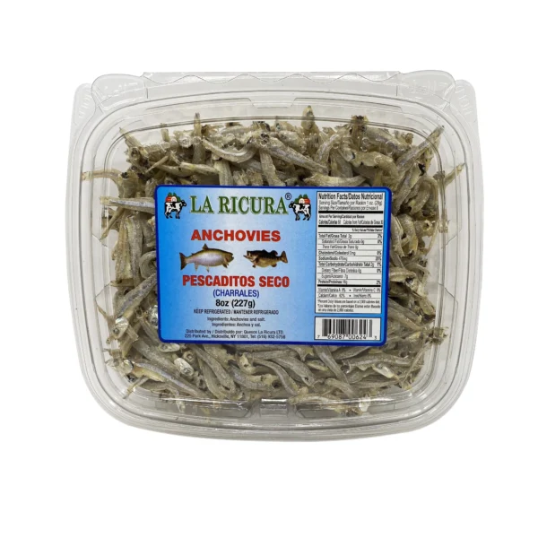Pescaditos secos regulares 8 oz – Anchovías tradicionales deshidratadas