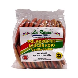 Polvorón de azúcar rojo