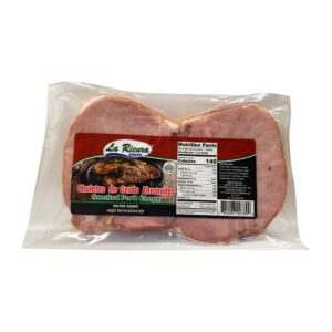Chuletas de cerdo ahumadas Quesos La Ricura 1 libra en empaque transparente