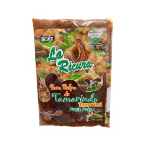 Pura pulpa de tamarindo congelada La Ricura 14 onzas, pulpa natural para jugos y recetas