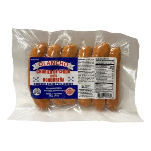 Olancho chorizo de cerdo receta hondureña de 14 oz.