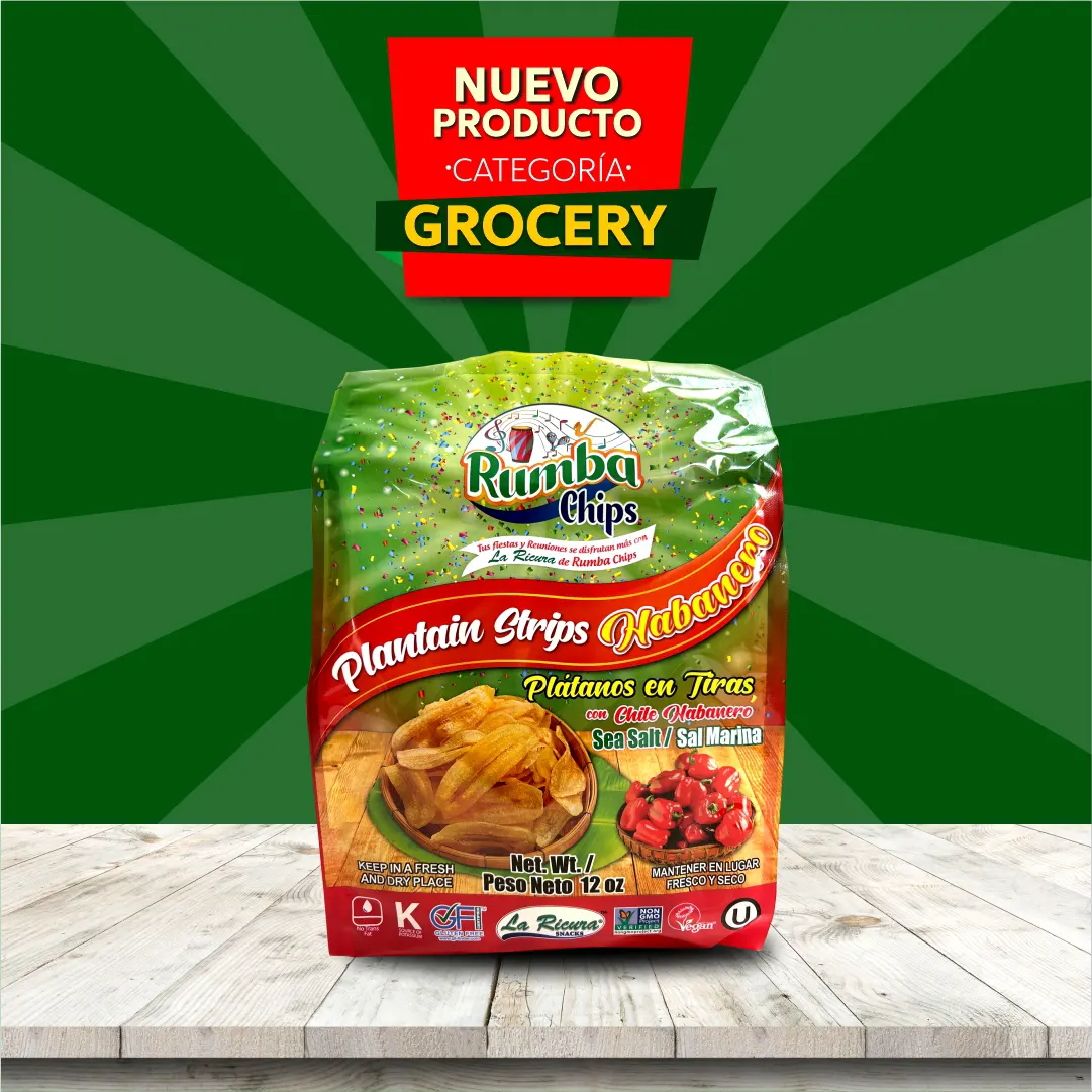 Rumba Chips Plátanos con Chile Habanero 12 oz – Snack crujiente y picante