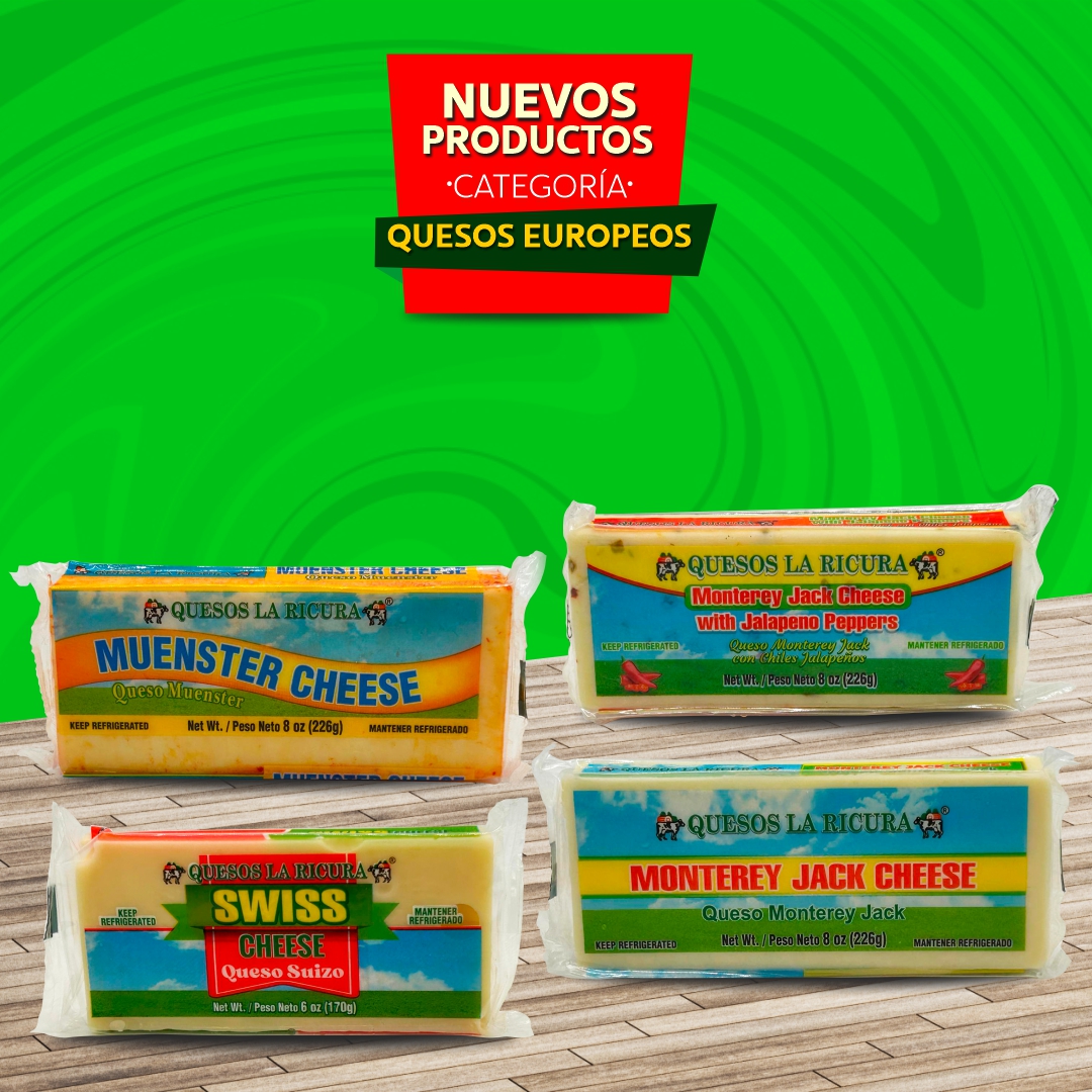 Quesos Europeos La Ricura – Variedad de sabores artesanales en barra