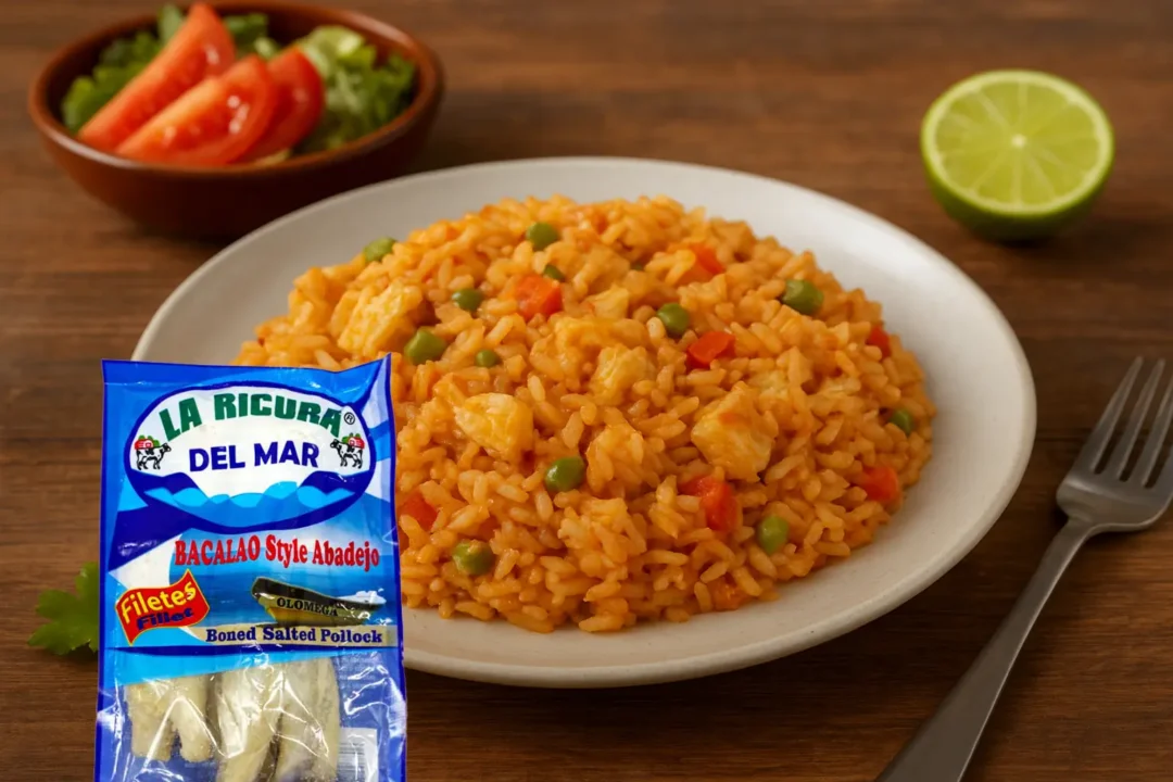 Receta tradicional centroamericana de bacalao preparada con el auténtico Bacalao La Ricura, llena de sabor y tradición
