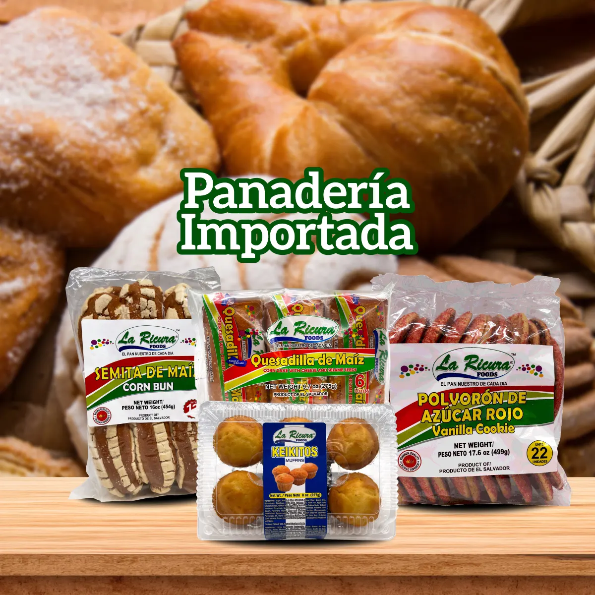 Banner panadería Importada quesos la ricura