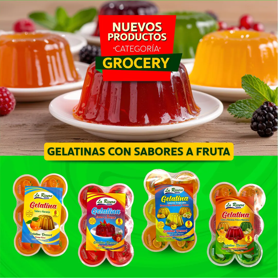 Banner web Gelatinas productos nuevos quesos la ricura