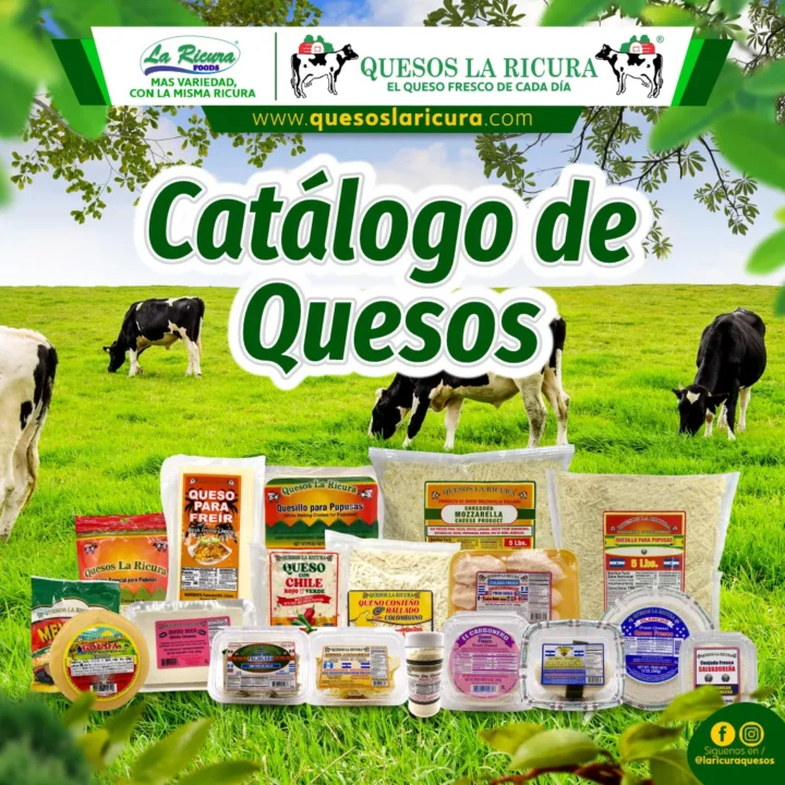 "Portada Catálogo Quesos La Ricura – Quesos Frescos, Duros y Especiales"