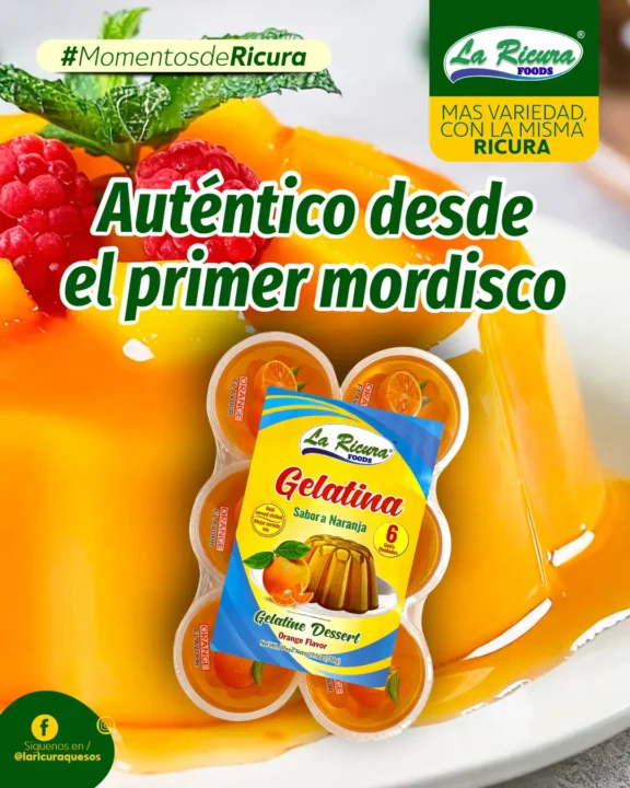 Gelatinas tradicionales latinas listas para preparar, ideales como postre familiar con sabor auténtico.