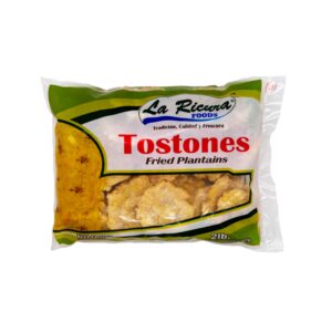 Tostones de plátano verde congelados La Ricura 2 Lbs