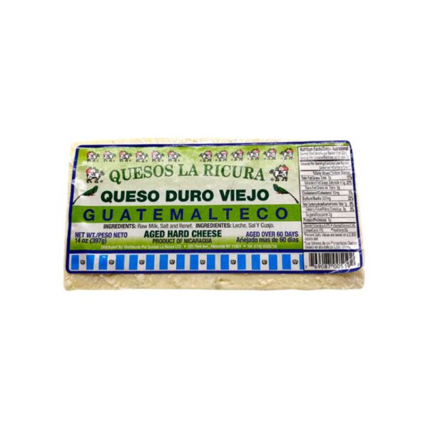 quesos la ricura Queso Duro Viejo Guatemalteco 14 Oz