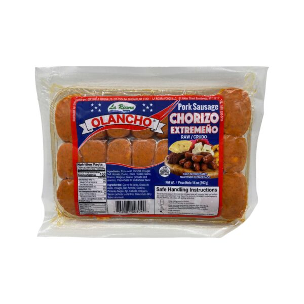 Olancho Chorizo de Cerdo Extremeño Crudo 14 OZ.